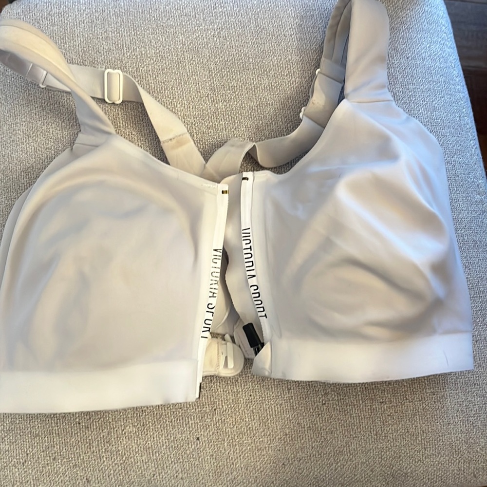 White Victoria secret sports bra